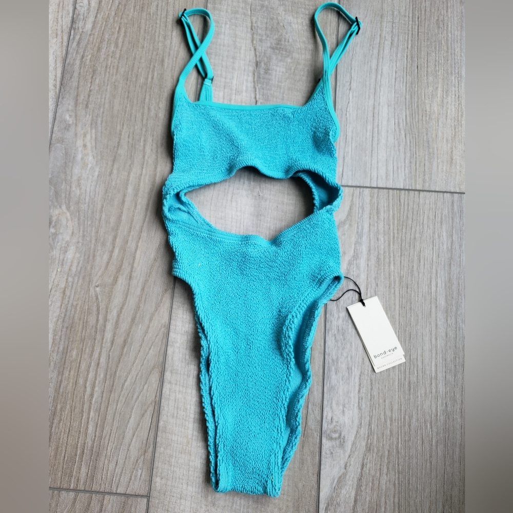 bond-eye Aqua One Piece Swimsuit